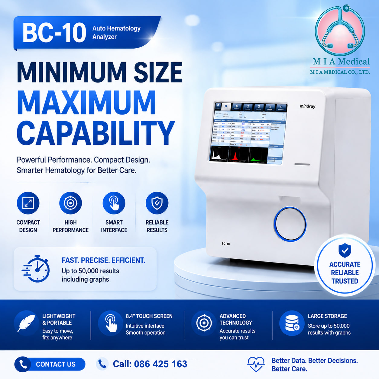 BC-10 Auto Hematology Analyzer - Image 2