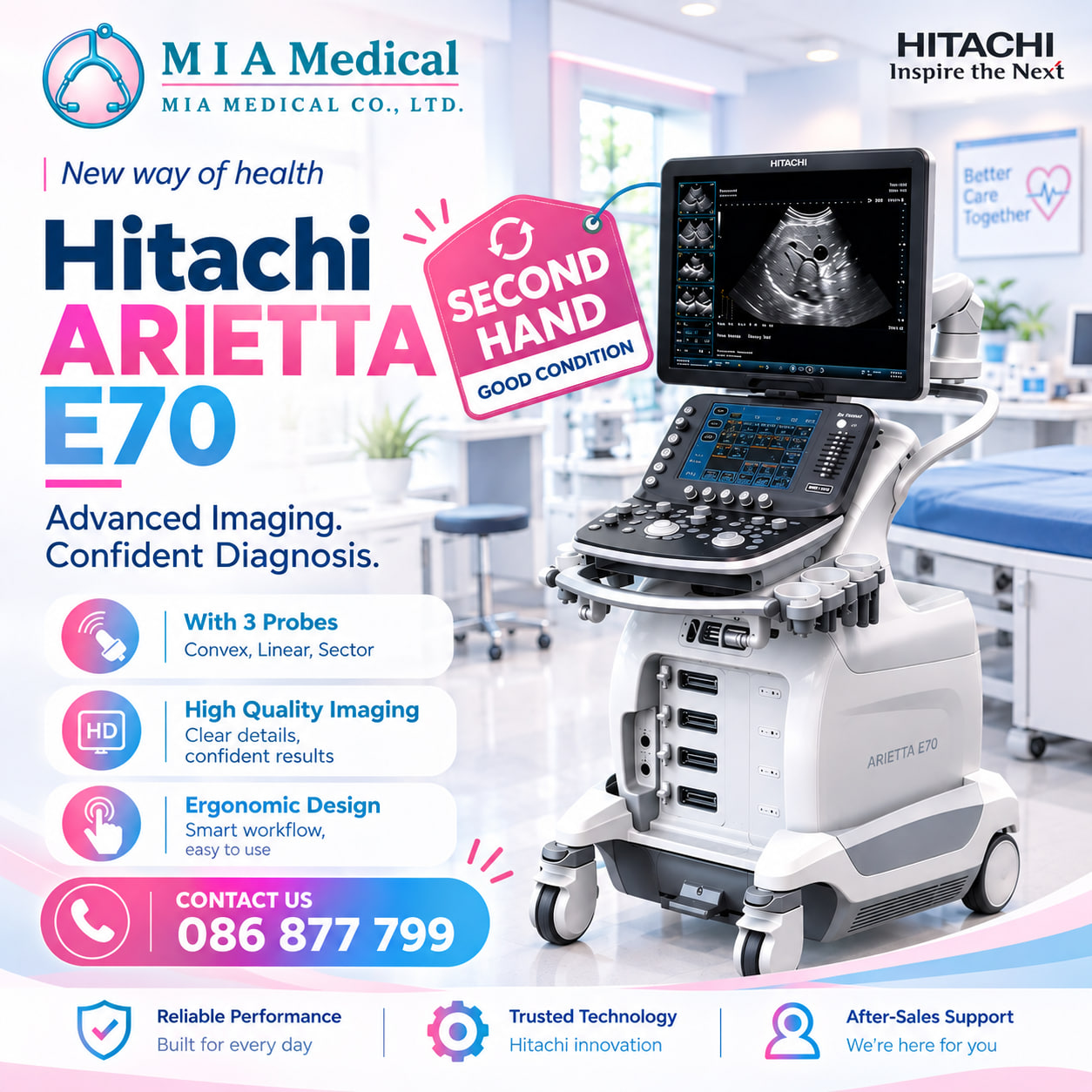 HITACHI ARIETTA E70 - Image 2