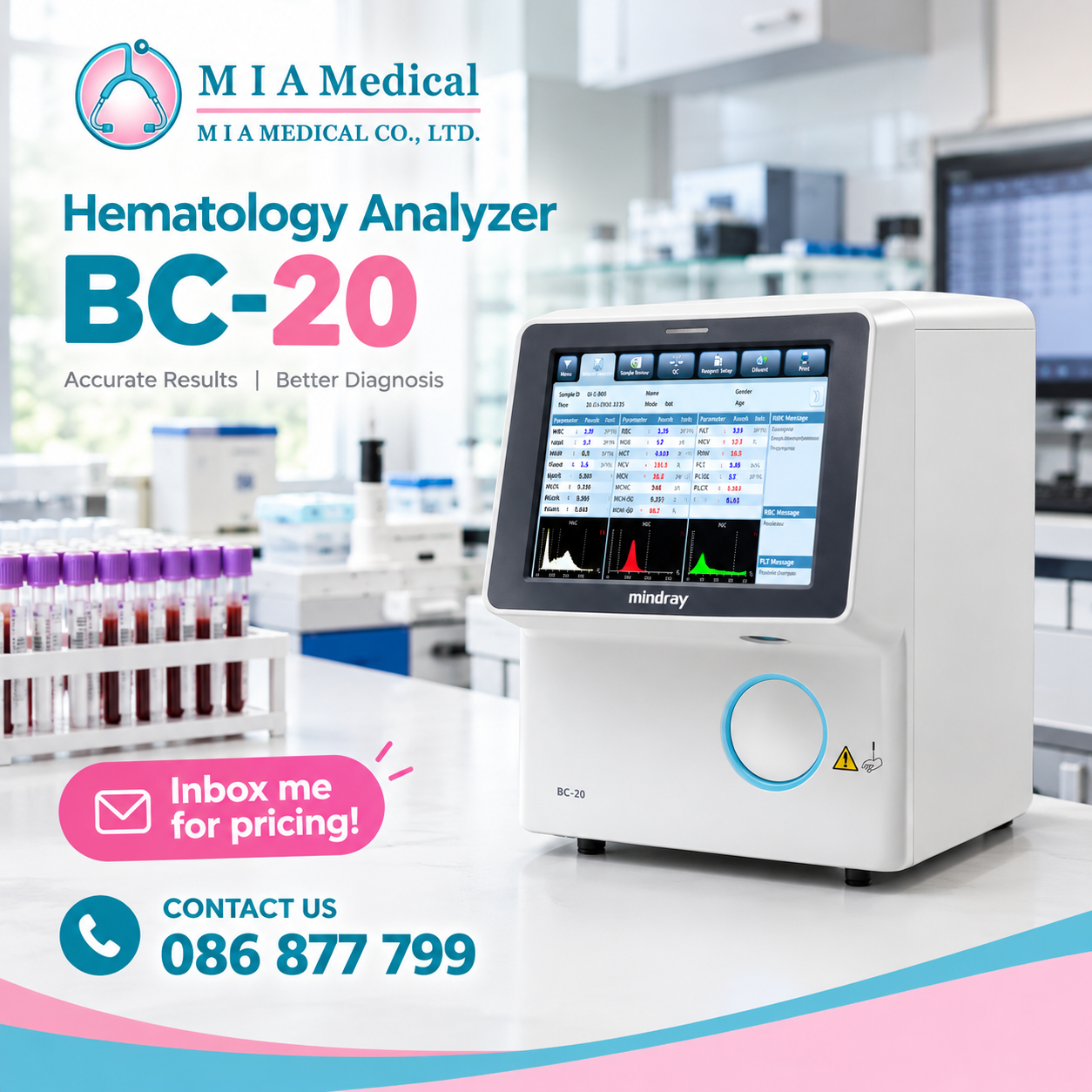 Mindray Hematology Analyzer BC-20 - Image 2