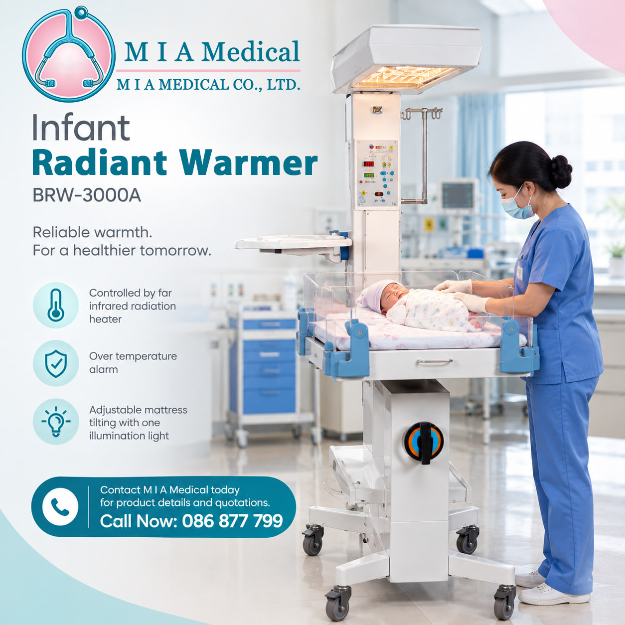 Infant Radiant Warmer – BRW-3000A - Image 2